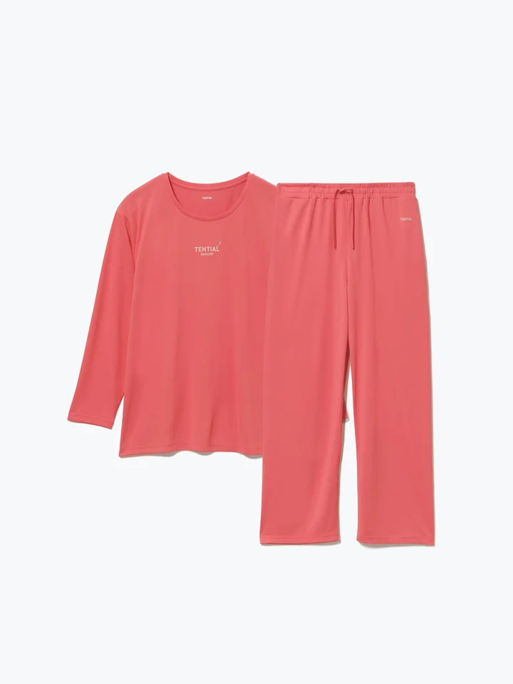 BAKUNE Dry Women's 長袖 コーラルピンク