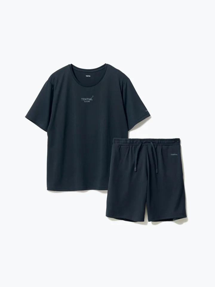 BAKUNE Dry Women's 半袖 ネイビー