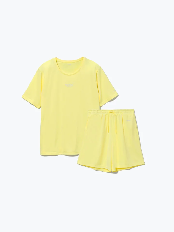 BAKUNE Dry Women's 半袖 イエロー