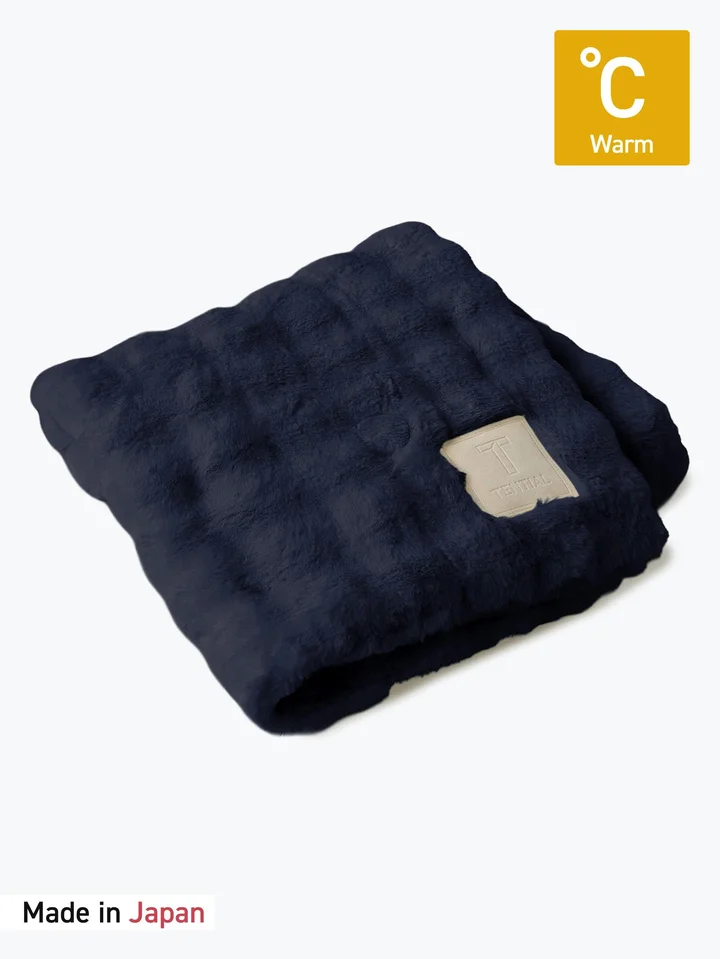 BAKUNE プレミアム ブランケット ウォーム Navy